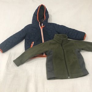 Boys size 4T. 2pcs winter coat bundle.